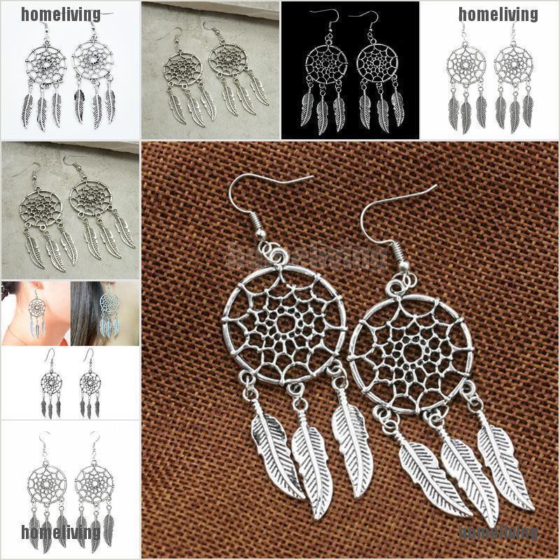 [homeliving] Bông Tai Hình Lưới Giấc Mơ Màu Bạc