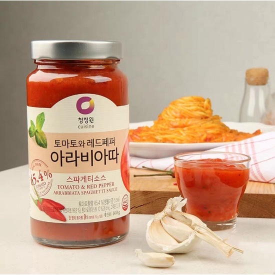 Sốt Mì Spaghetti Vị Cà Chua Hành Tỏi Nướng Miwon, 300gr/hũ