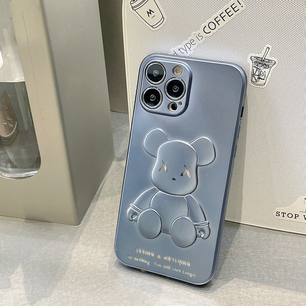 Ốp Điện Thoại tpu Mềm Hình Gấu 3D Cho iPhone 7 8 X XS XR XS max 7Plus 8Plus 11 11 pro 11 pro max 12 13 proamx 12 pro max