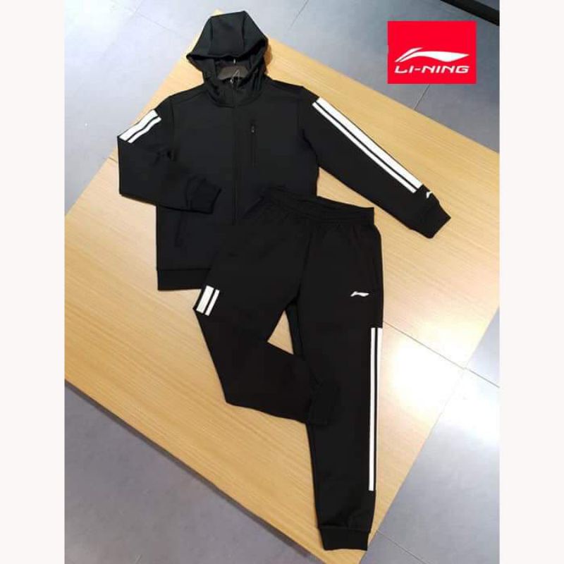 [THANH LÝ BỘ NỈ LI-NING®] bộ nỉ lining basic cá tính lịch sự trẻ trung