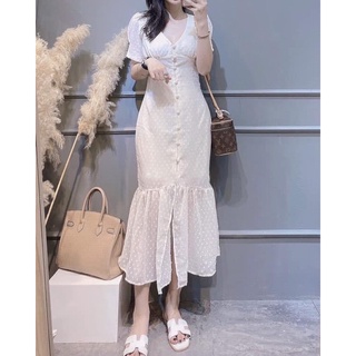 Maxi đuôi cá nút bọc thủy tiên