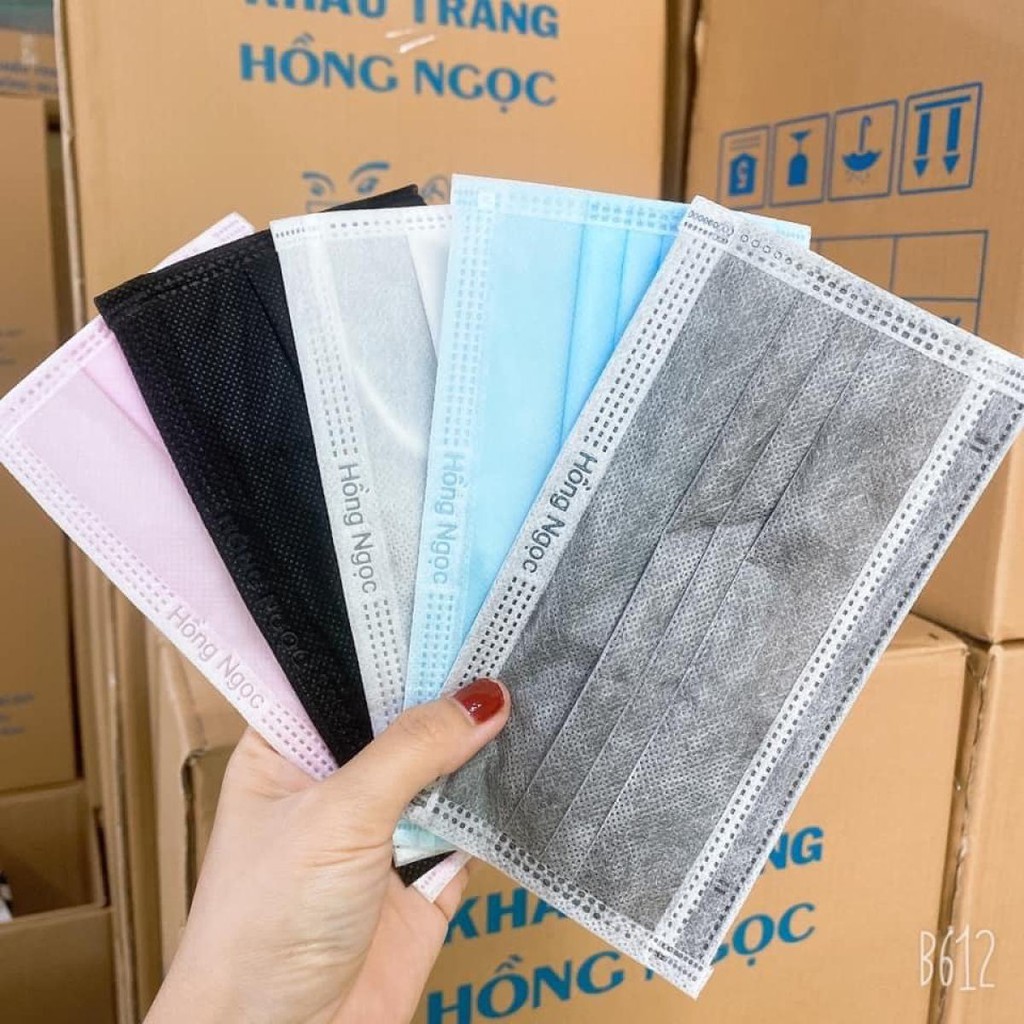 Hộp 50 Chiếc Khẩu Trang Y Tế 4 Lớp Hồng Ngọc (Màu xanh) | BigBuy360 - bigbuy360.vn