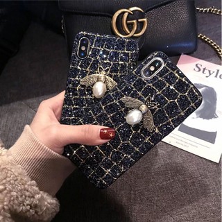 Ốp lưng LV Con Ong kẻ nhũ cho IPHONE XS MAX _ Đẹp sang chảnh