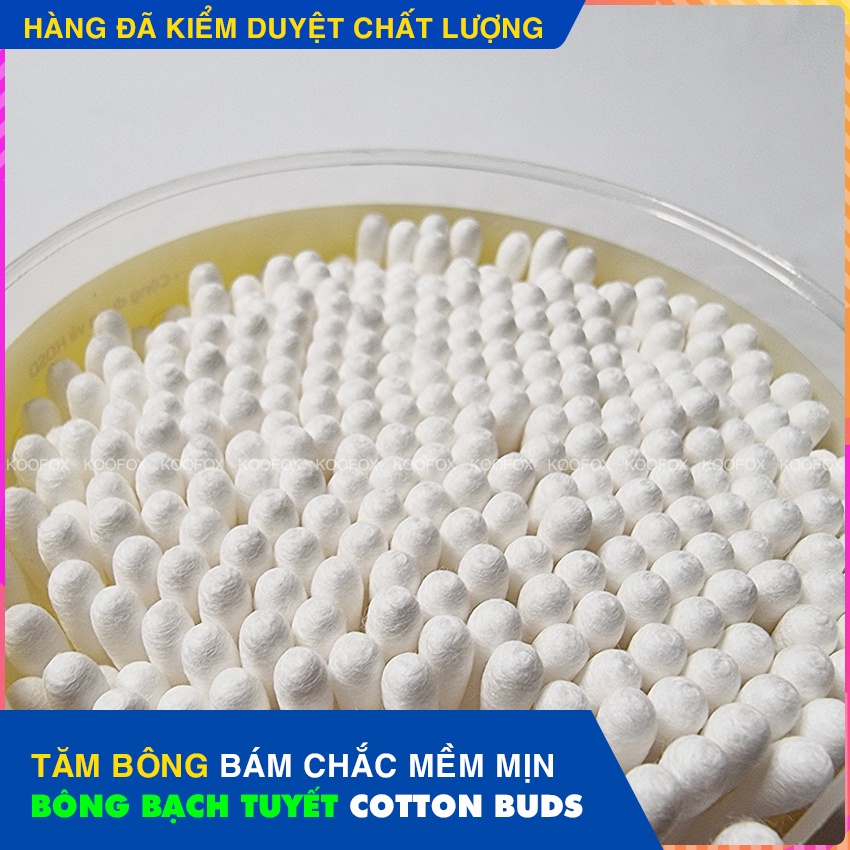 Tăm Bông Bạch Tuyết Merigo 336 que  - KOOFOX