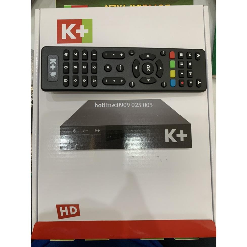 Điều khiển-Remote Đầu thu K+ HD Chảo mẫu mới nhất 2019 - Điều khiển-Remote k+ hàng chính hãng