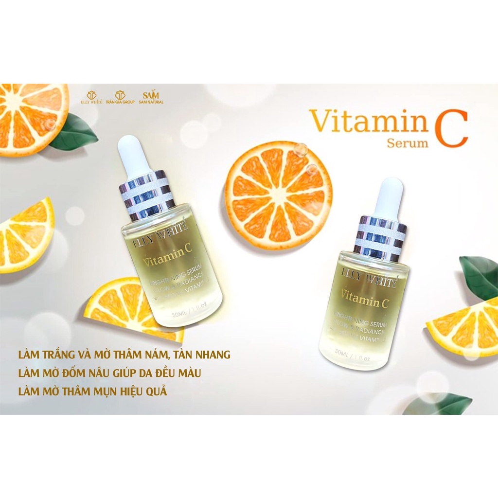 Serum Vitamin c trắng da Elly White