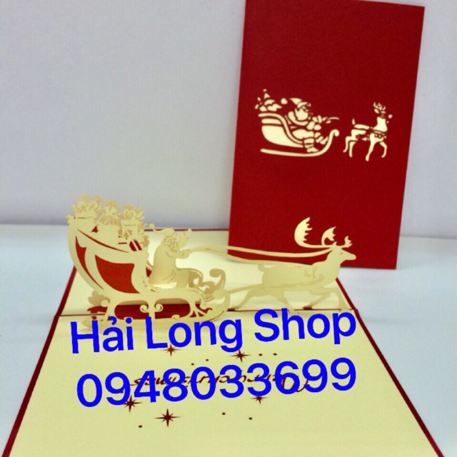 Santa 2 - Noel  - Giáng Sinh - Thiệp 3D | BigBuy360 - bigbuy360.vn