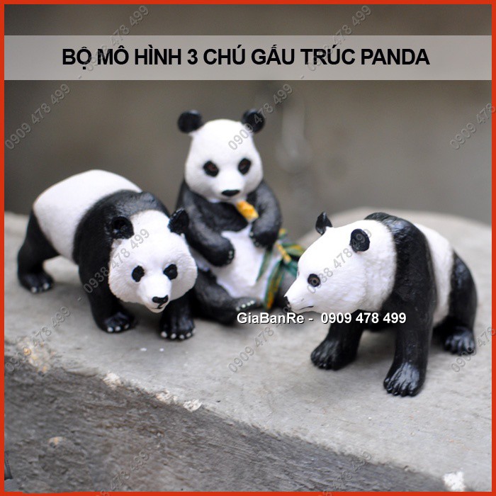 MÔ HÌNH GIA ĐÌNH GẤU TRÚC PANDA - THẾ GIỚI ĐỘNG VẬT - 7696.5
