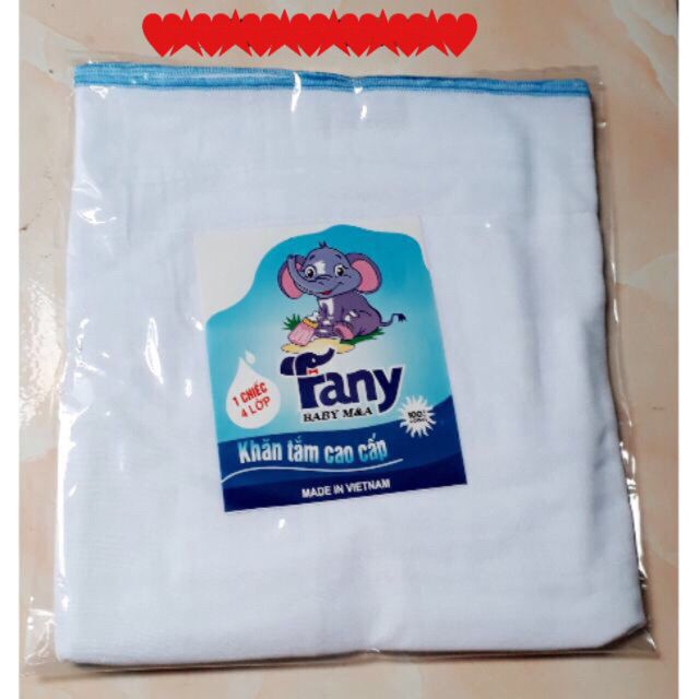 Khăn tắm Fany cao cấp 4_6 lớp cho bé