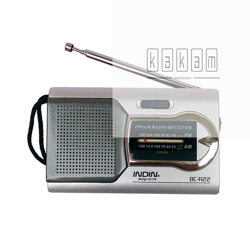 Bộ Thu Phát Radio Mini Bc-R22 Am / Fm Jack Cắm 3.5mm