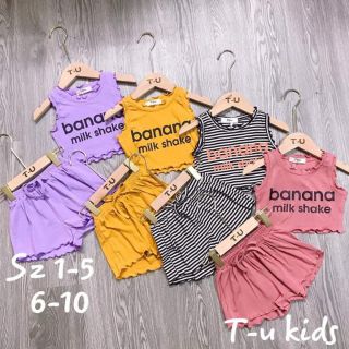 Bộ  ba lỗ  bé  gái sẽ 12-28kg