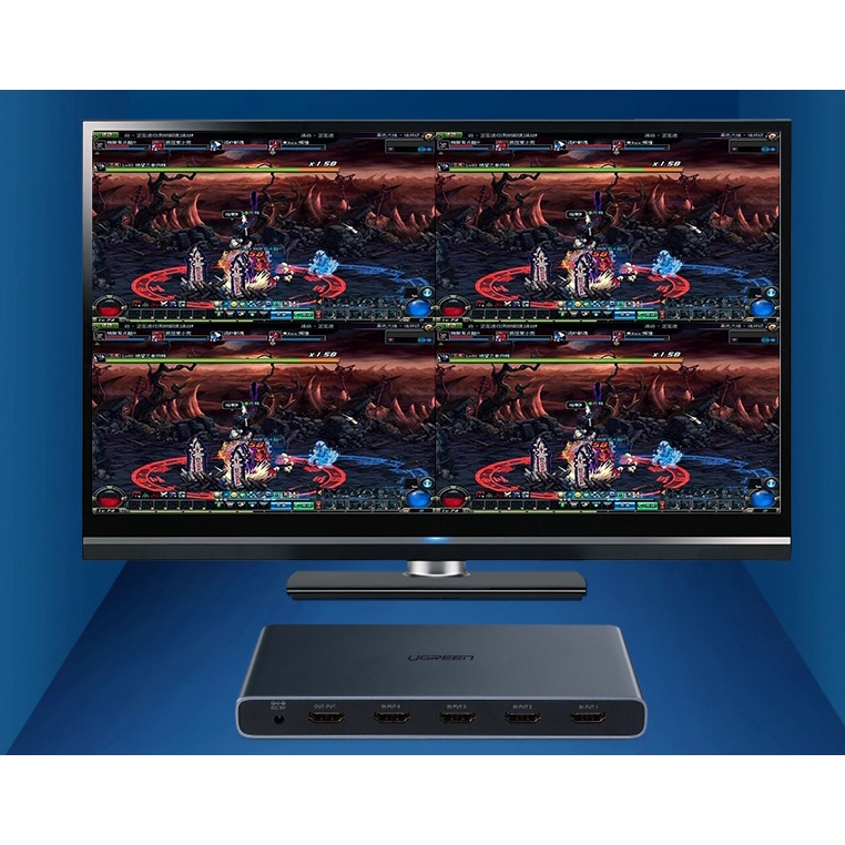 Bộ Gộp HDMI 4 Thiết Bị dùng Chung 1 tivi Ugreen 50745 CM201 Chính Hãng