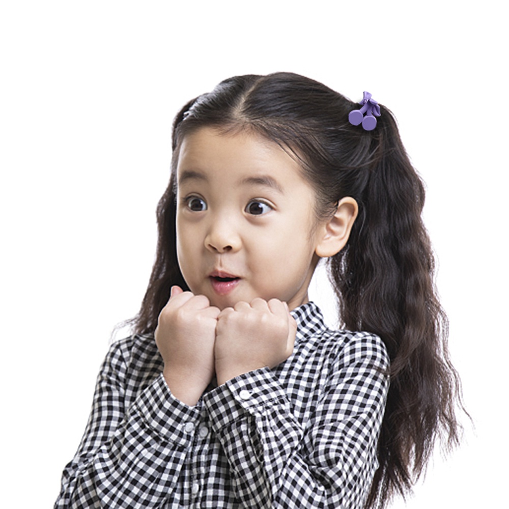 Kẹp Tóc Càng Cua Hình Vuông Nhỏ Màu Tím Trơn Đơn Giản Thời Trang Cho Bé Gái