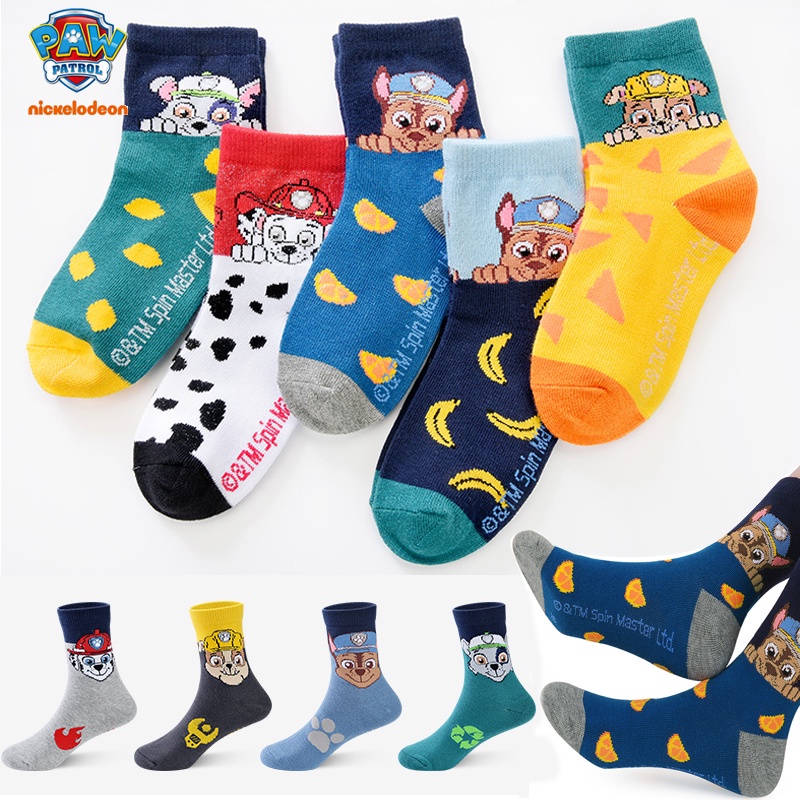 Sét 5 Tất vớ Paw patrol cho bé trai Thu đông 2022