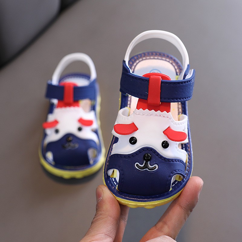 Giày sandal chống trượt mềm mại phong cách mùa hè phù hợp cho trẻ từ 1-3 tuổi