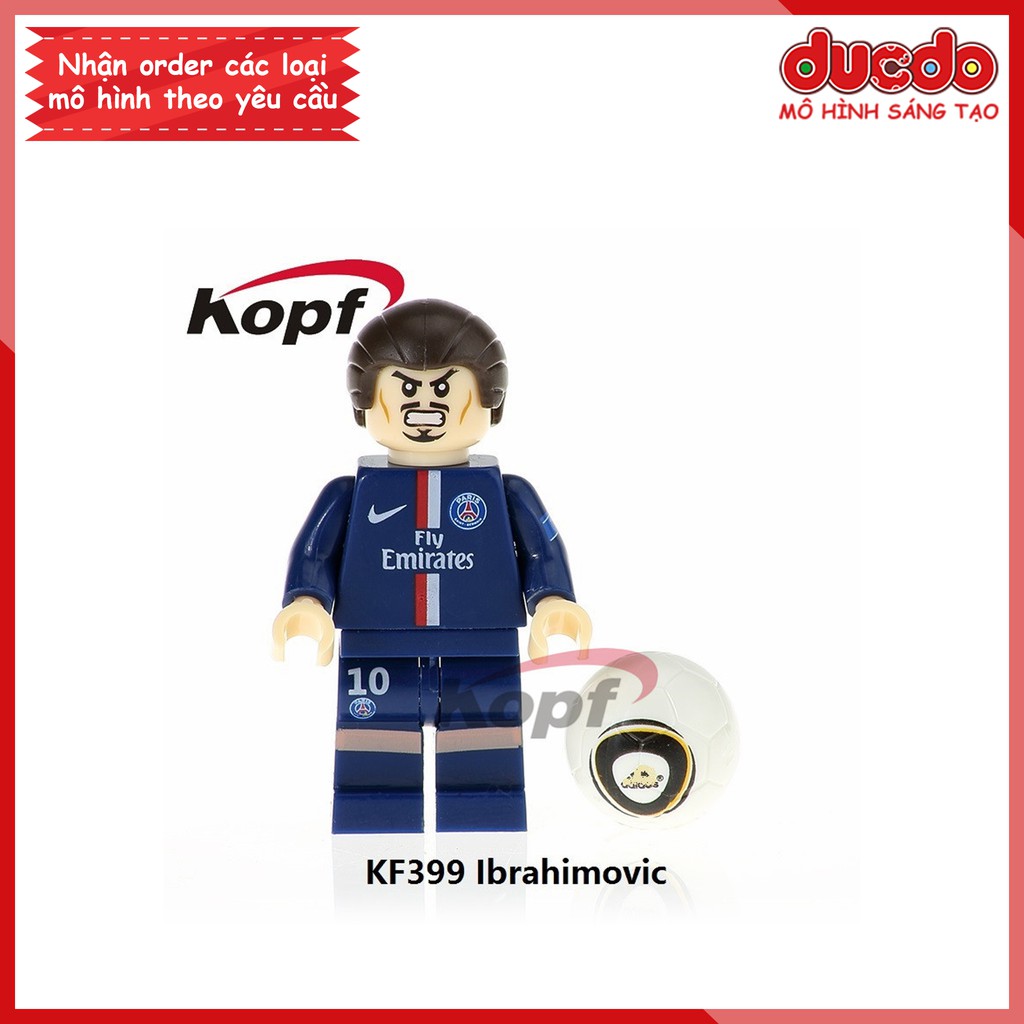 Minifigures các danh thủ bóng đá Messi, Ronaldo, Beckham - Đồ Chơi Lắp Ghép Xếp Hình Mini Mô hình Kopf KF 6032