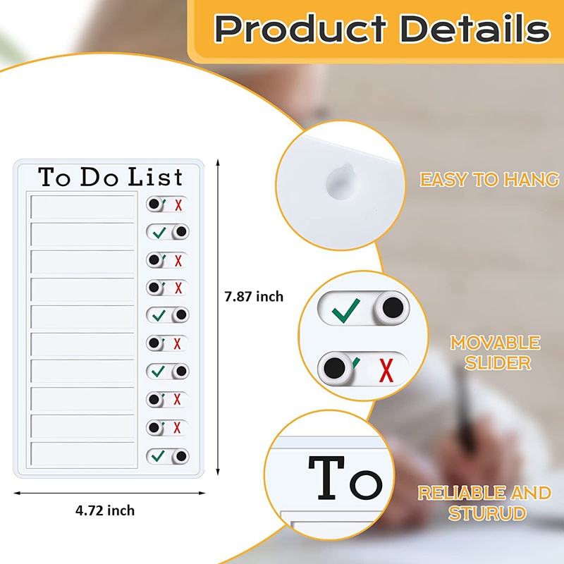 Set 6 Bảng Nhựa Có Thể Tháo Rời Kèm 12 Thẻ Ghi Chú Cho Bé