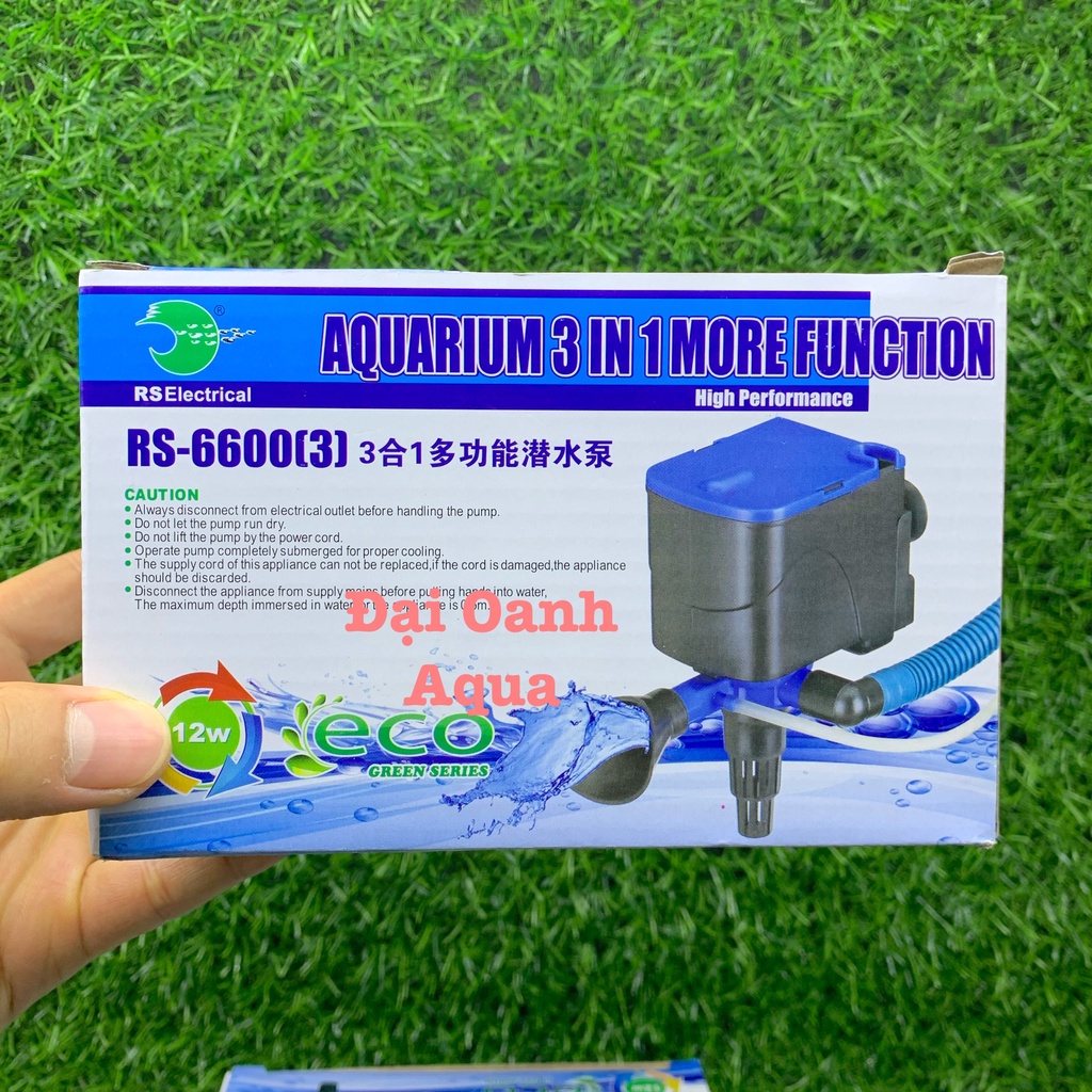 Đầu Máy Bơm Lọc RS - 5500 RS-6600 3 Chức Năng: Bơm + Lọc + Sục Khí Oxy Bể Cá
