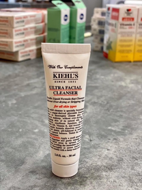 Sữa rửa mặt Kiehls mini da dầu và da khô 30ml Sữa rửa mặt Kiehl’s Hoa cúc Calendula - Ultra Facial Cleanser anvishop