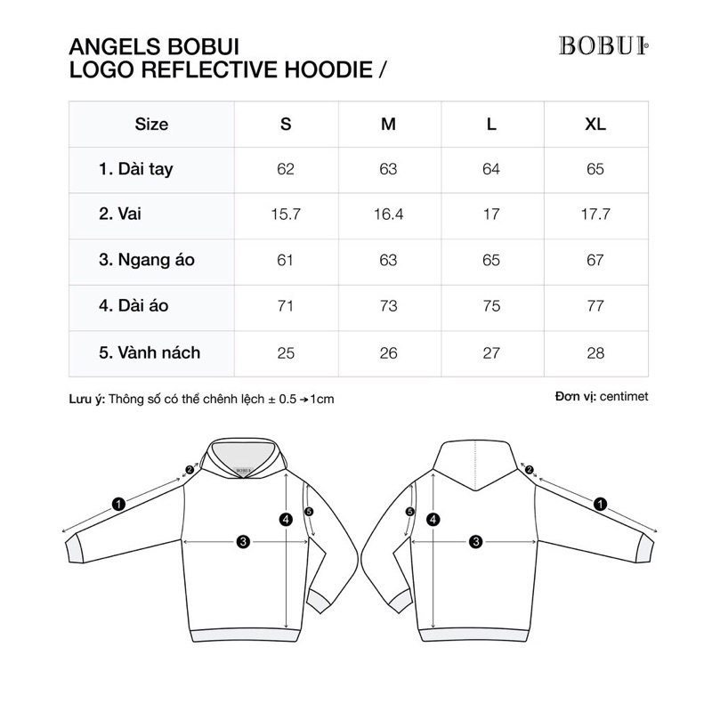 Áo Hoodie BOBUI ANGELS BOBUI LOGO REFLECTIVE HOODIE/ RED
