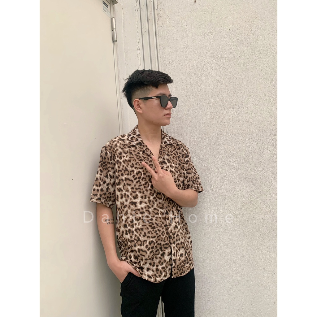 SƠ MI NAM CỘC TAY DA BÁO DH4