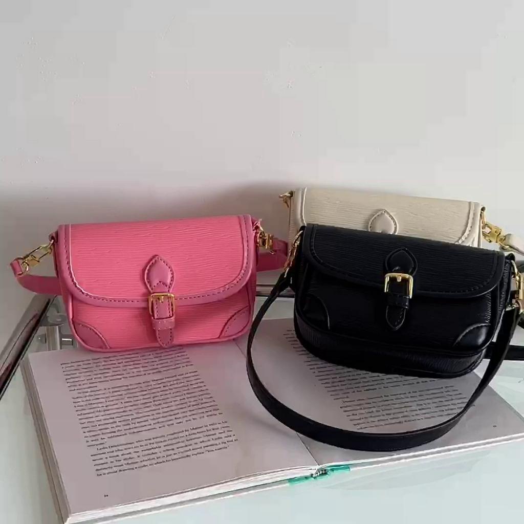 Túi Đeo Chéo Dáng Vuông Nhỏ Phong Cách Retro Thời Trang Cao Cấp