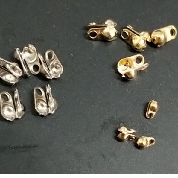 20-50-100 cái Kẹp chốt đầu dây làm vòng dạng mũ trai