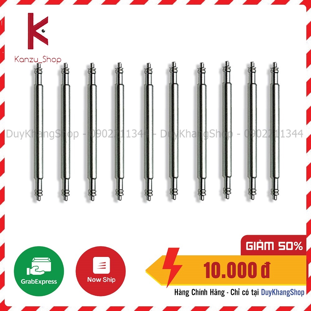 Bộ 10 cốt (chốt) cao cấp dành cho dây đồng hồ - 10/11/12/13/14/15/16/17/18/19/20/21/22/23/24mm