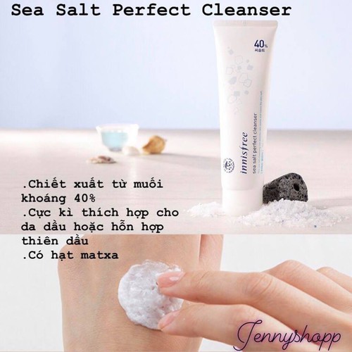 Sữa rửa mặt muối biển Innisfree Sea Salt Whipping Cleanser (130ml)