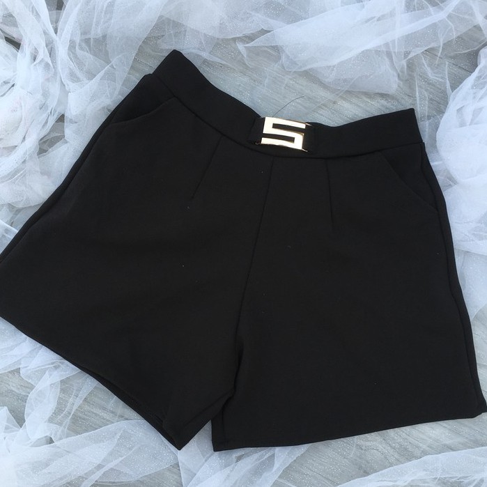 Quần short nữ quần đùi nữ ống rộng chất đẹp lịch sự nhiều loại khóa - Quần khóa S-O-M