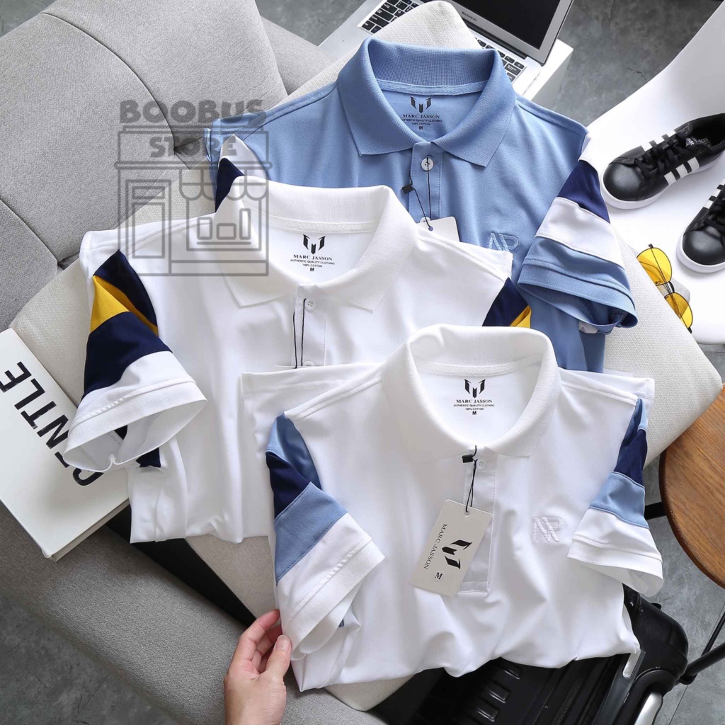 Áo thun cổ bẻ Marc Reno, Áo Polo đẹp cho nam, vải cotton co dãn 4 chều, thoải mái, thấm mồ hôi phong cách, lịch lãm
