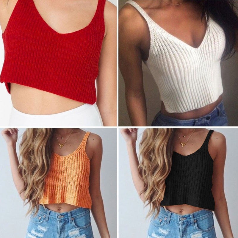 ☛☏❤Sexy Women&#39;s Boho Tank Tops Bustier Bra Vest Crop Top Shirt Bralette Blouse Cami