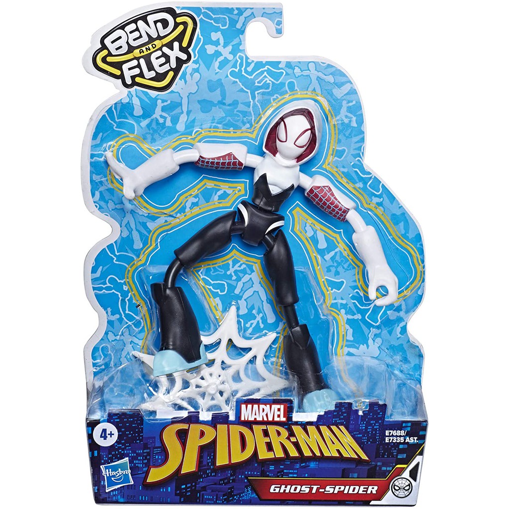 ĐỒ CHƠI SPIDERMAN - Siêu anh hùng Ghost Spider phiên bản Bend and Flex - MÃ SP E7688/E7335