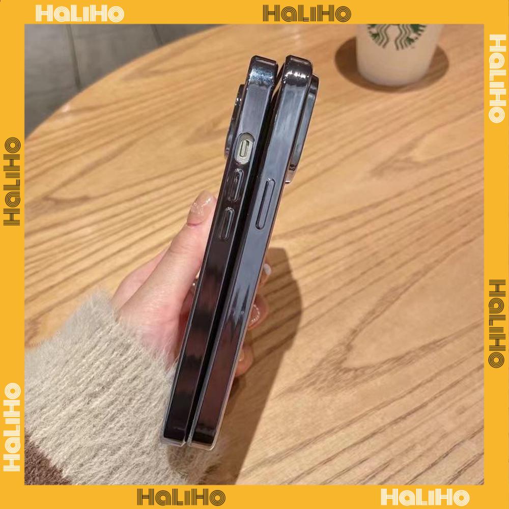 iPhone Case Luxury Plating Bright Diamond with Lens Film Silicone Soft Case Protection Camera Shockproof Simple Compatible For iPhone 14 Pro Max 13 Pro Max 12 Pro Max 11 7Plus XR
