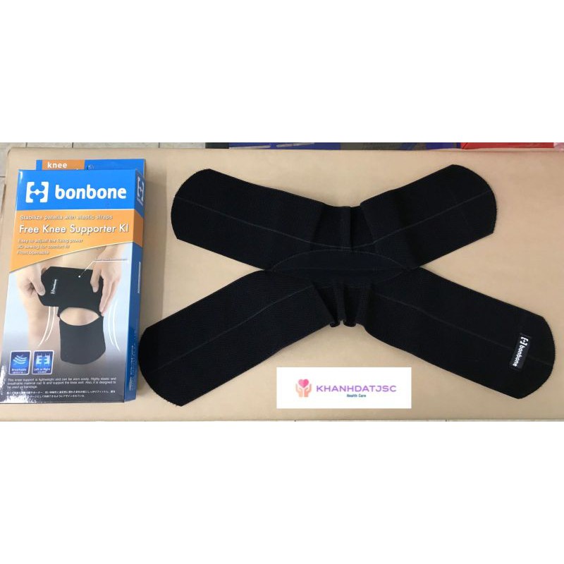 Đai hỗ trợ cố định đầu gối Bonbone Nhật Bản - FREE KNEE SUPPORTER KI ( quà tặng cho người thân)