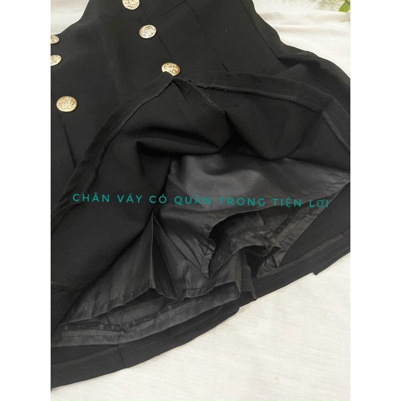 [Bigsize] Chân váy xếp ly 6 khuy đồng | BigBuy360 - bigbuy360.vn
