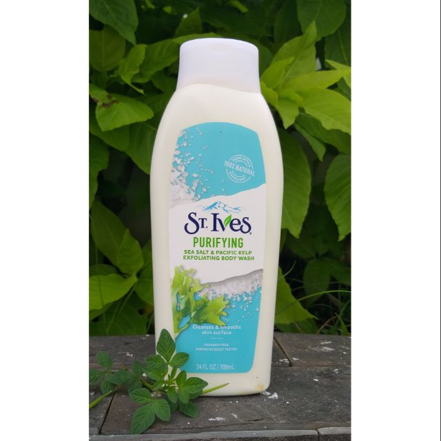 Sữa tắm muối biển St.Ives Tẩy tế bào chết 709ml- Renew and Purify Body Wash Purify Sea Salt
