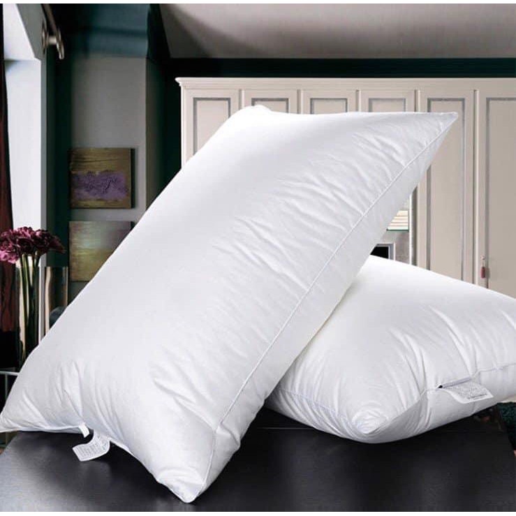 2 Ruột gối nằm bông gòn Poly cotton bông trắng kích thước 45x65 -SHOP MH2T