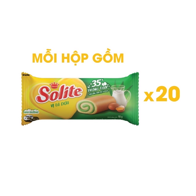 Bánh Bông Lan SOLITE Cuộn Kem 360g