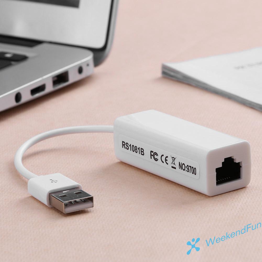 Bộ Chuyển Đổi Usb 2.0 Sang Rj45 Lan Ethernet 10/100mbps Win7 Cho Máy Tính