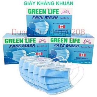 Khẩu trang y tế 4 lớp cao cấp, kháng khuẩn (hộp 50 chiếc)