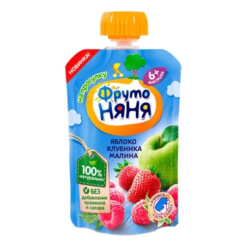 Trái Cây Nghiền Fruto Nhiều Vị Cho Bé 6M+ ( 90g)