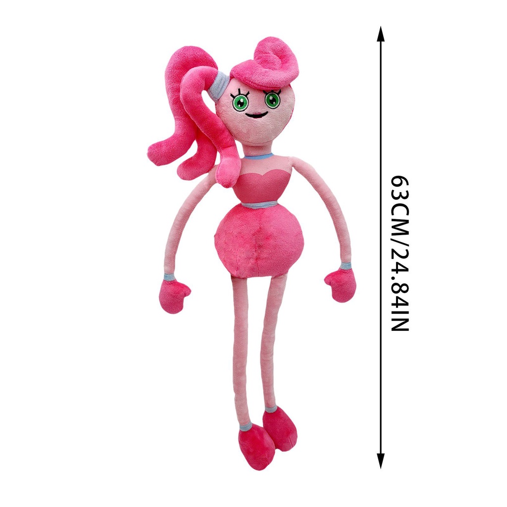 Đồ chơi nhồi bông Poppy Playtime Huggy Wuggy mẹ chân dài mềm mại làm quà tặng trẻ em 6 kiểu dáng