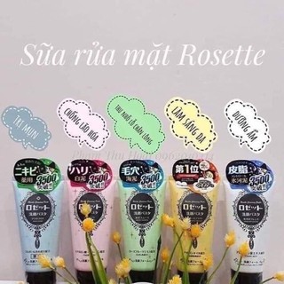 ( Đủ 5 Màu , CÓ BILL ) Sữa Rửa Mặt Rosette Nhật Bản 120g