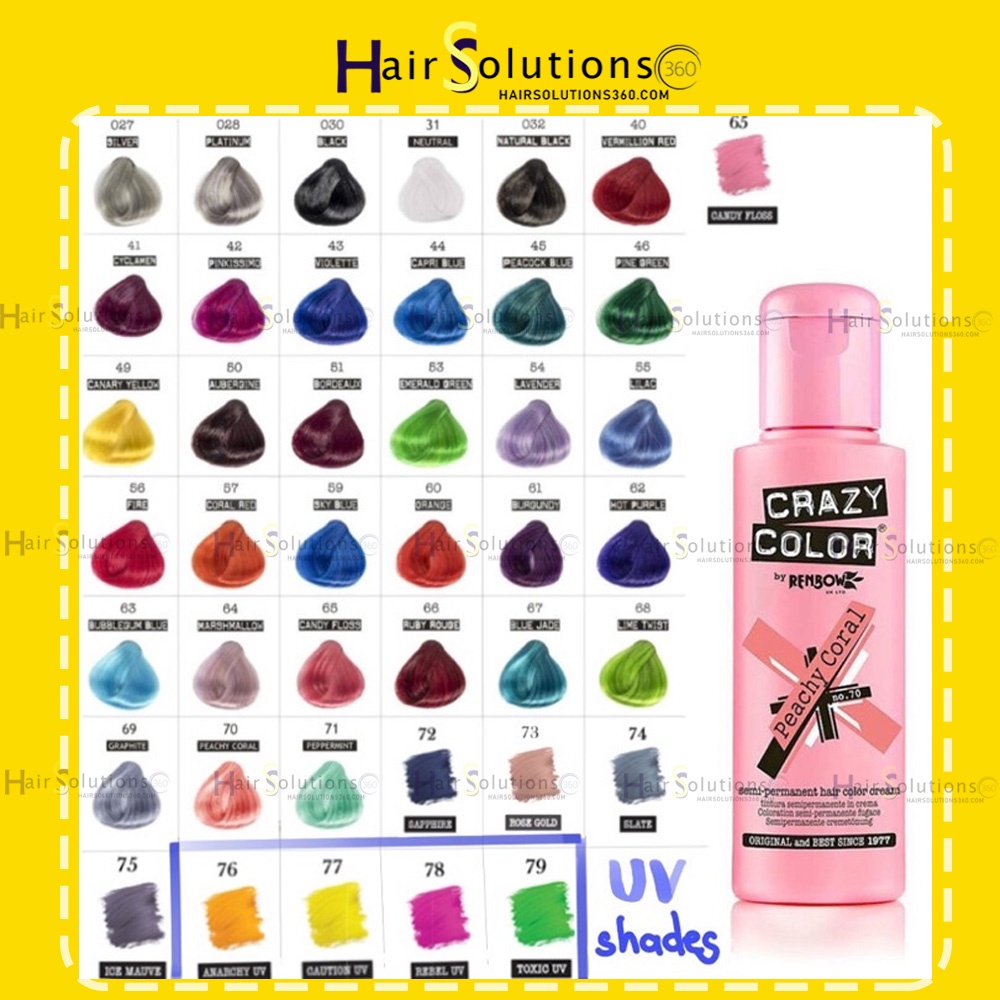 Thuốc nhuộm tóc Crazy Color,punky la riche directions arctic fox lunar tides  - Hairsolutions360 tẩy tóc mood syoss Đức