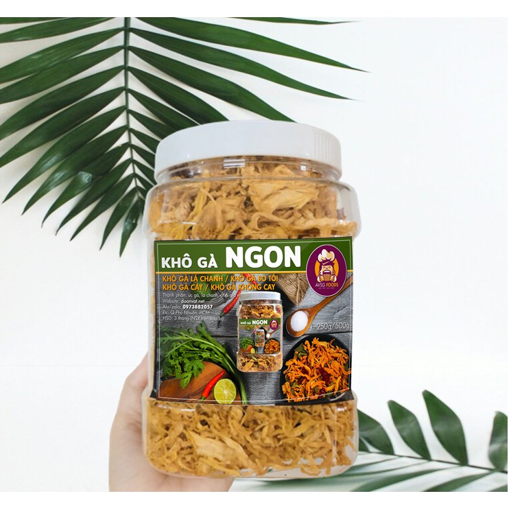 1kg (2 Hũ 500g) Khô gà QUAY TỨ XUYÊN CAY loại 1- Hương vị độc quyền nhà làm