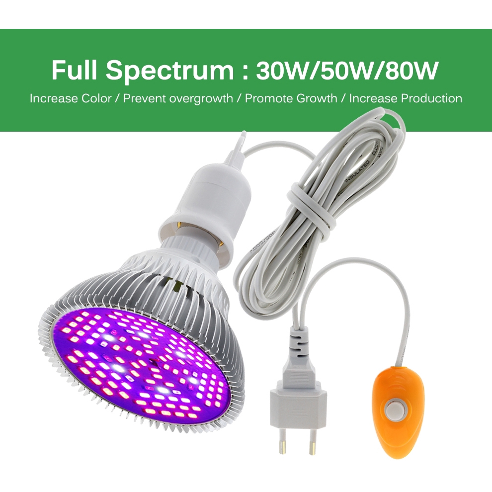 Bóng Đèn Led Quang Phổ 220v E27 30w 50w 80w