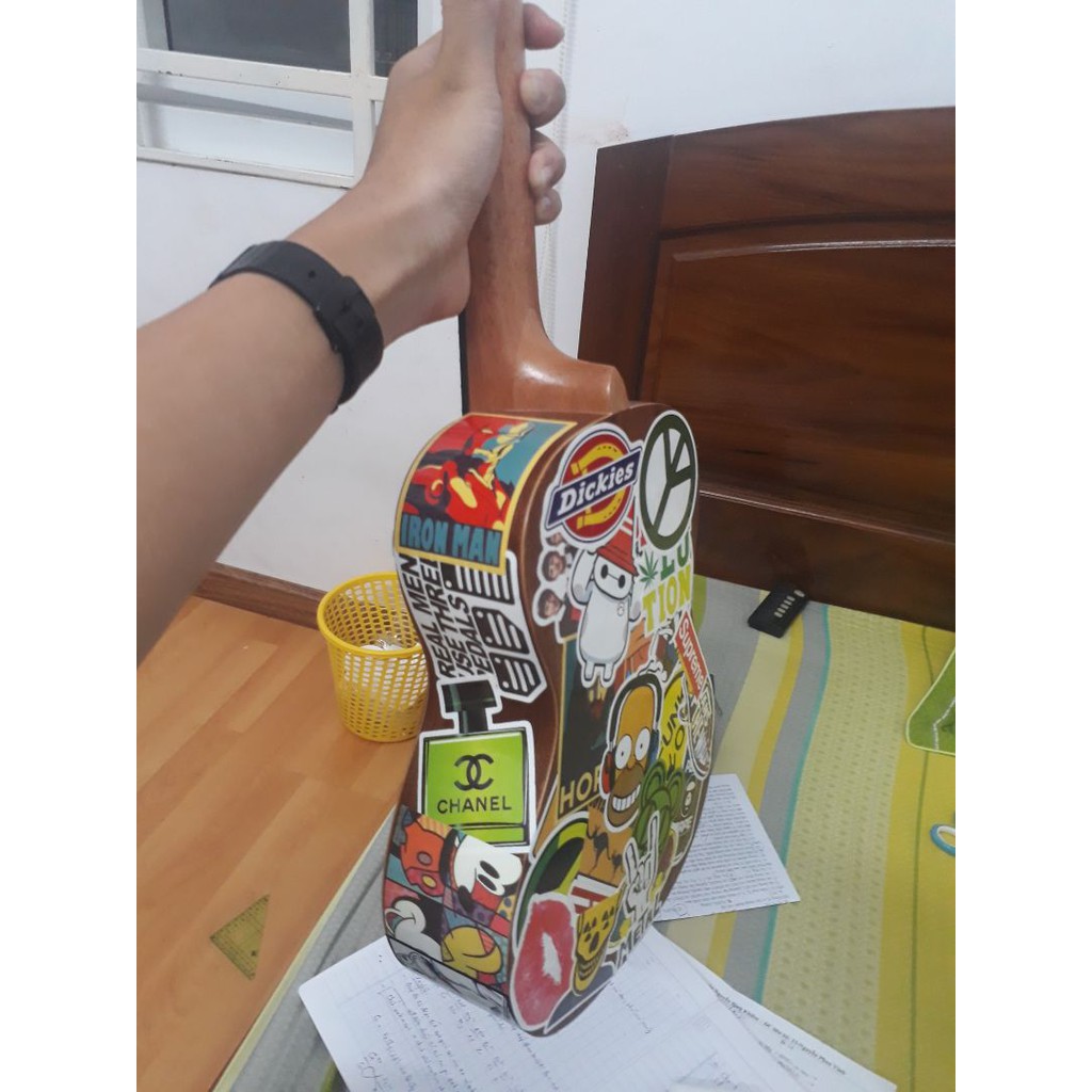 Sticker khủng long dinosaur chống nước lâu phai trang trí laptop, mũ bảo hiểm, đàn, guitar, ukelele, macbook, điện thoại