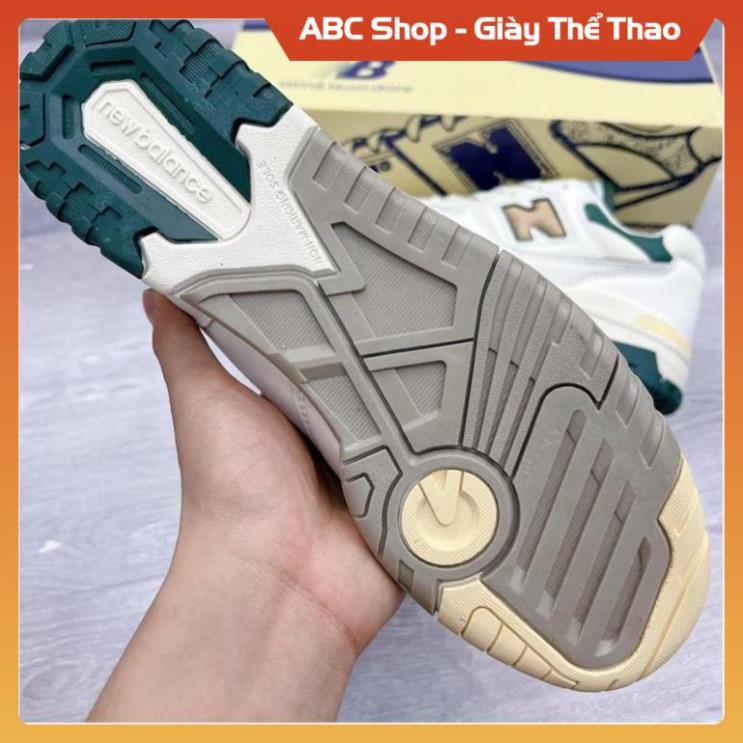 Giày New Balance 550 Green Yellow, Giày New NB crt300 574 trắng kem vàng Học SInh