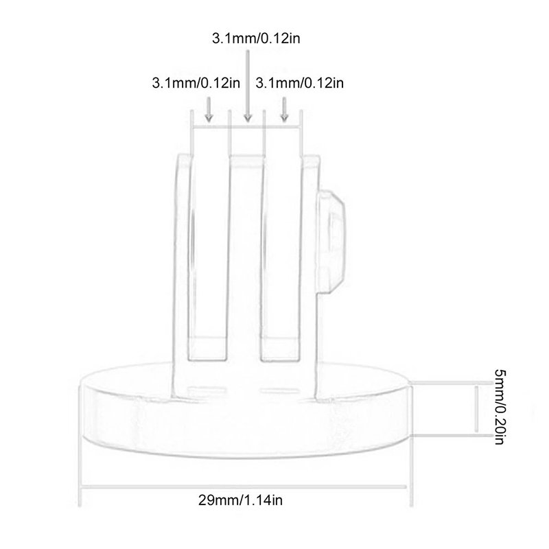 DJI Đế Gắn Tay Cầm Máy Ảnh Thể Thao Bằng Hợp Kim Nhôm CNC Có Ren 1/4 Cho GoPro 10 9 8 7 Xiaomi Yi